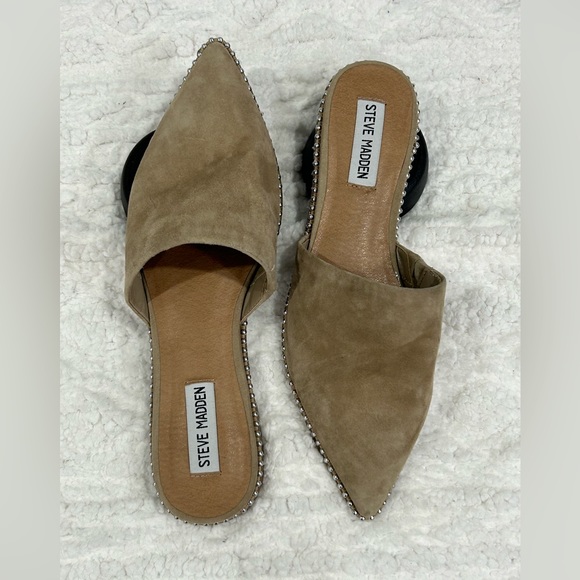 Steve Madden Azizi Pointed Toe Mule In Tan Suede | ModeSens - Picture 2 of 8